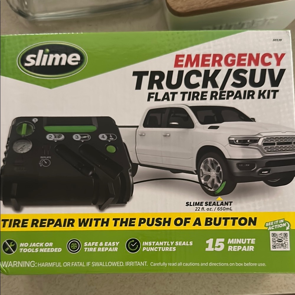 Slime Emergency Tire Repair Kit for trucks and SUVs